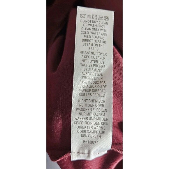 Adrianna Papell Gown Flutter Jewel Neck Maroon NEW NWT sz 16 MSRP $240 - Picture 10 of 11